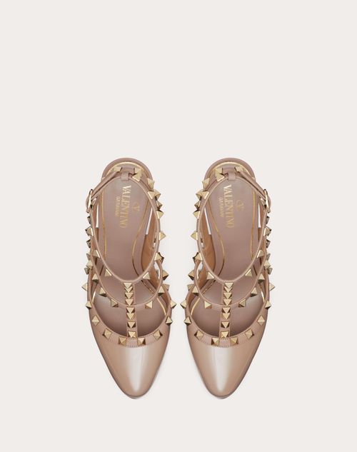 Rockstud Platform Pump In Patent Leather 155 Mm for Woman in Poudre |  Valentino US