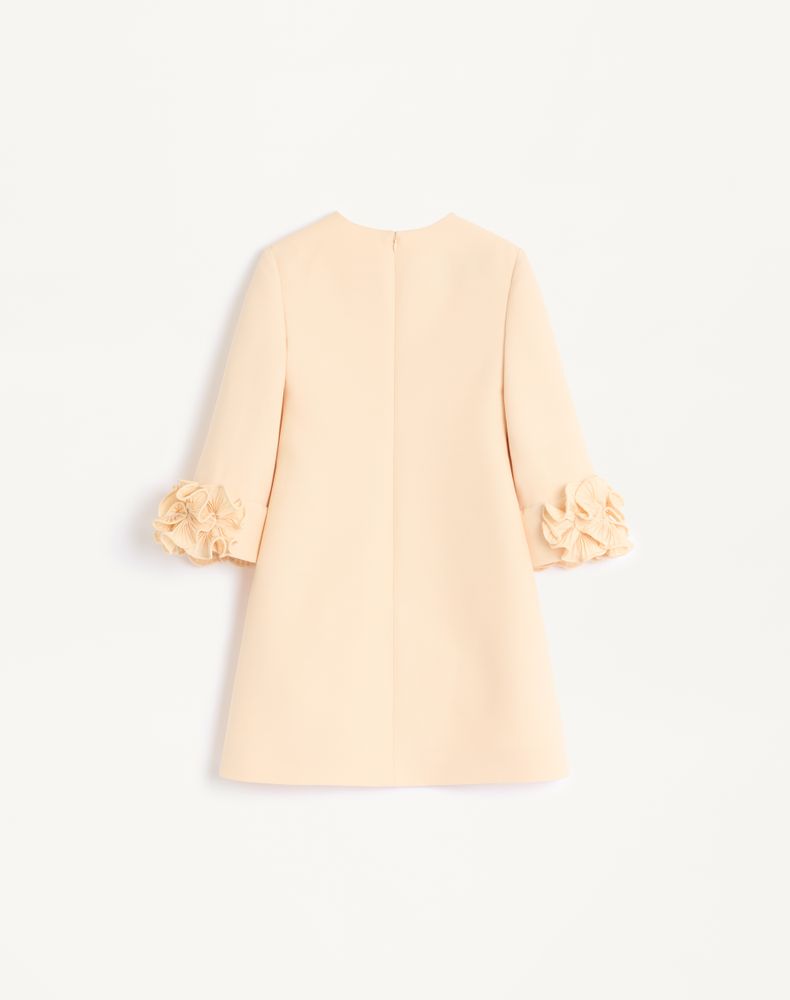 Valentino Crepe Couture Short Dress Woman Birch 38