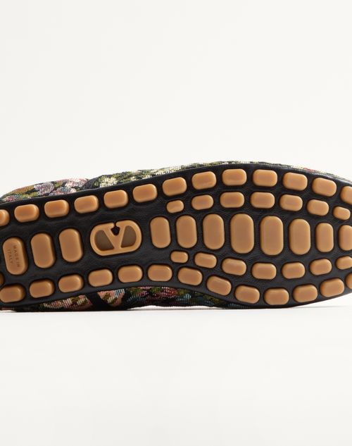 Valentino Garavani - Ballerines Rythmika En Tissu Jacquard Après L'hiver - Animalier - Femme - Ballerines