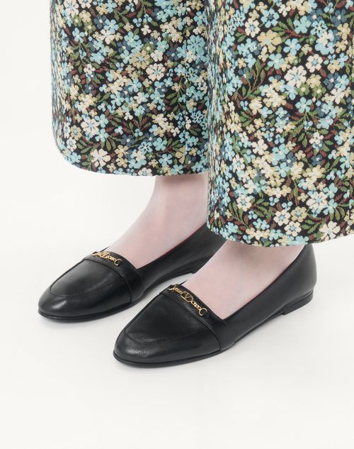 Valentino Garavani - Étudiant Nappa Leather Loafer - Black - Woman - Loafers