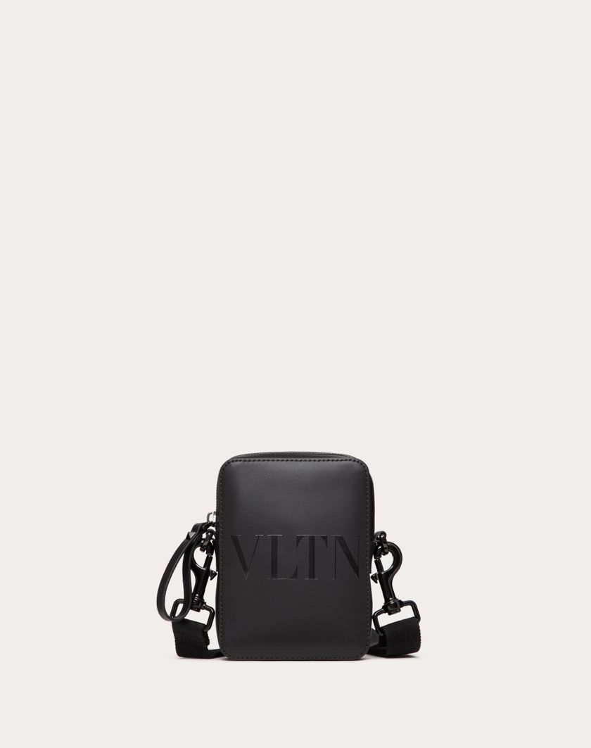 Valentino Handbags Borsa A Tracolla Piccola Vltn In Pelle per Uomo in Nero | Valentino IT