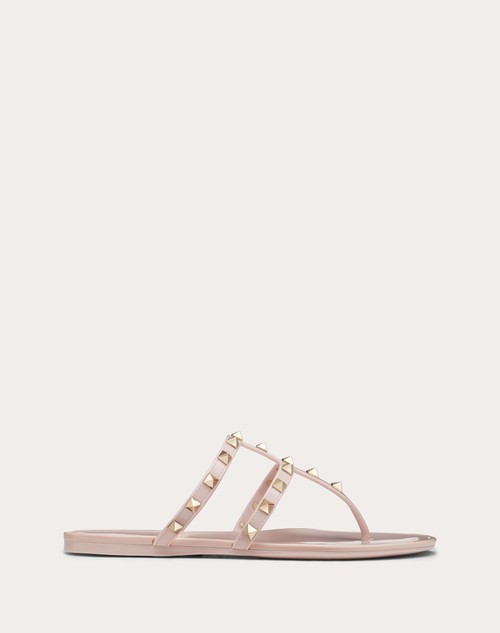 Valentino Garavani Pink Rockstud Flat Sandals