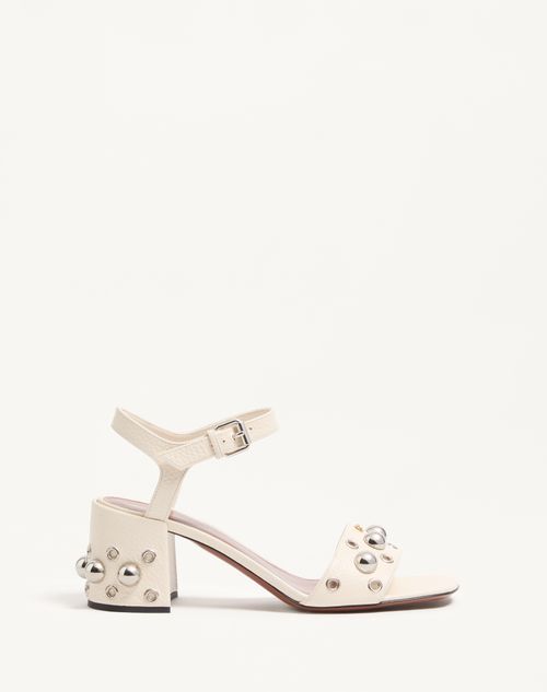 Valentino Garavani - Nellcôte Sandal In Grainy Calfskin 60mm - Light Ivory - Woman - Sandals