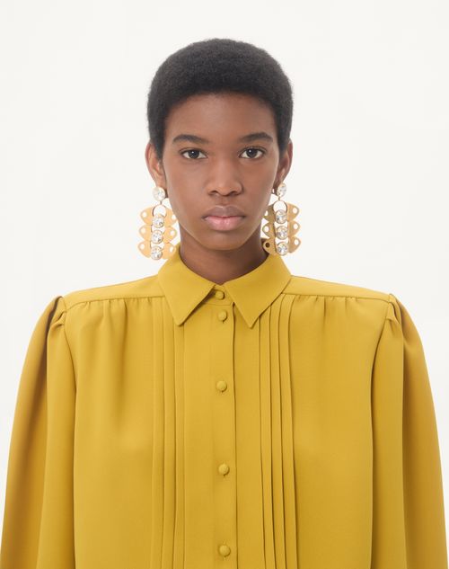 Valentino - Cady Couture Shirt - Yellow - Woman - Shirts & Tops