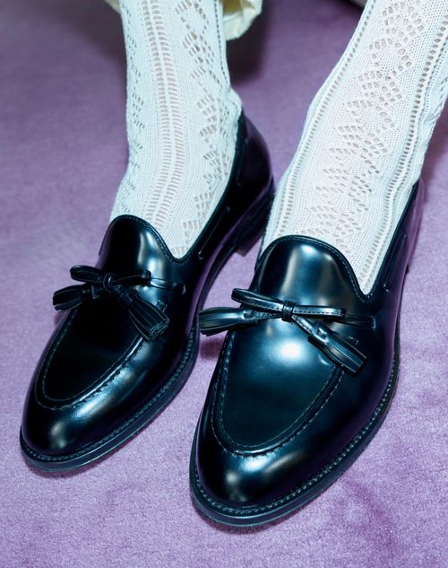 Bowshire シャイニーカーフスキン ローファー for メンズ インチ Bowshire シャイニーカーフスキン ローファー for メンズ インチ