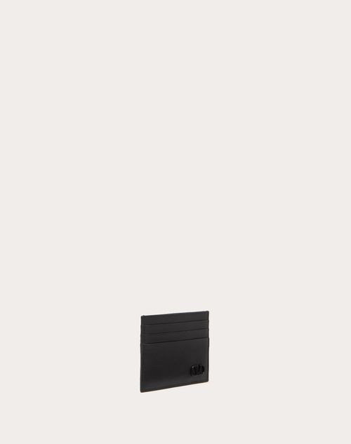 Vロゴ シグネチャー カードホルダー for メンズ インチ ブラック 