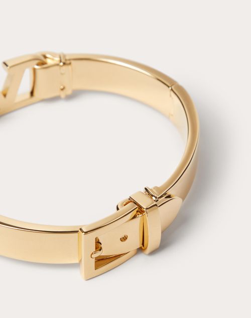 Valentino Garavani - Vlogo Signature Metal Bangle - Gold - Woman - Jewellery