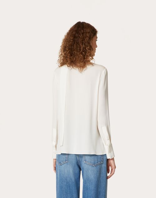 Georgette Blouse for Woman in Red | Valentino US