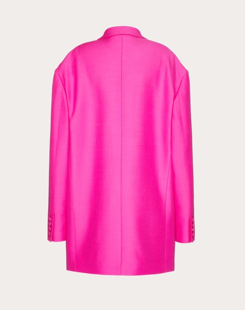 Valentino Garavani double-breasted crepe blazer - Pink