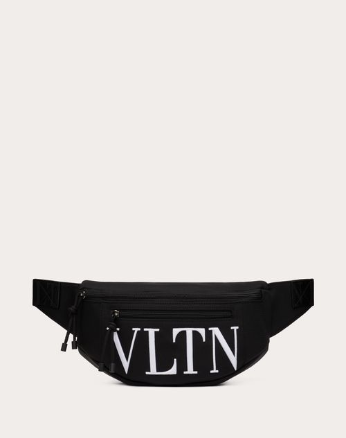 Valentino Garavani Men's Vltn Nylon Belt Bag - Black - Belt Bags