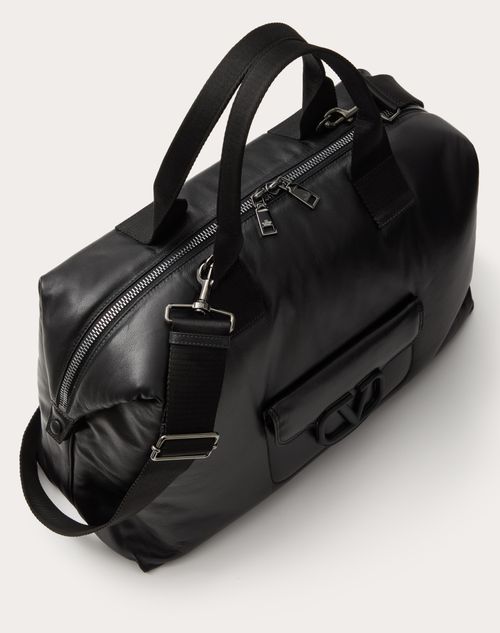 VALENTINO GARAVANI NOIR REISETASCHE AUS NAPPALEDER