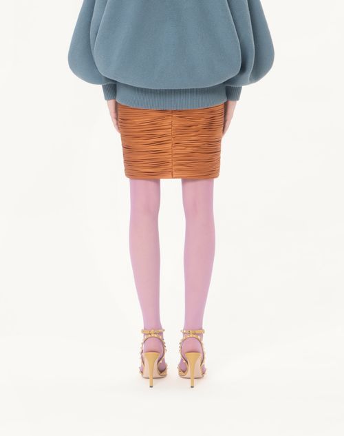 Valentino - Cady Satinrock - Bronze - Frau - Röcke