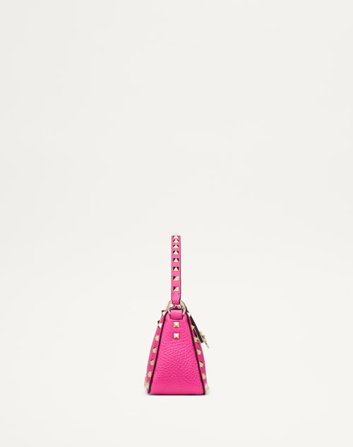 Small Rockstud Grainy Calfskin Crossbody Bag for Woman in