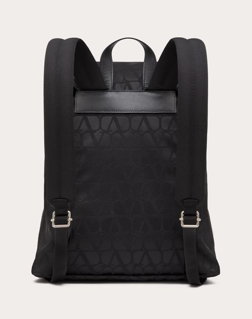 Valentino Garavani Outlet: backpack in nylon with printed logo - Green