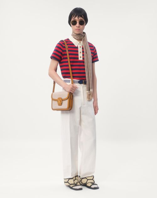 Valentino Garavani 9to5 Canvas Shoulder Bag for Man in Valentino Garavani 9to5 Canvas Shoulder Bag for Man in