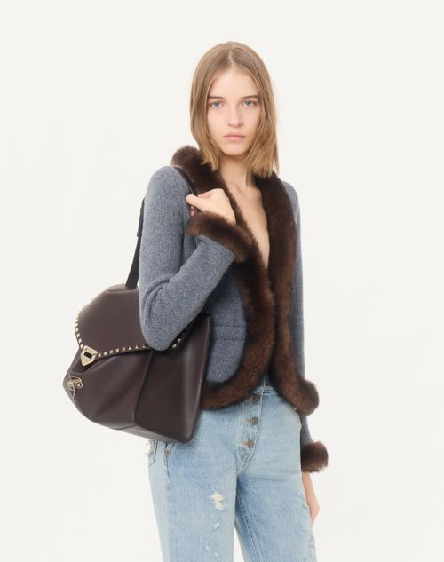 Valentino - Cashmere Jacket With Shearling Trim - Grey - Woman - Jackets And Blazers
