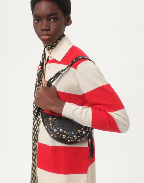 Valentino Garavani Nellcôte Belt Bag In Grainy Calfskin