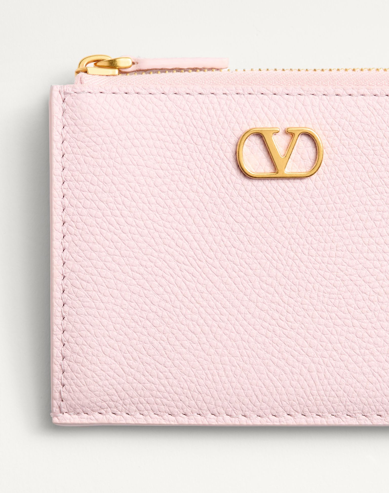 발렌티노 브이로고 시그니처 그레이니 카프스킨 카드홀더 6W2P0AK9SNP_16Q