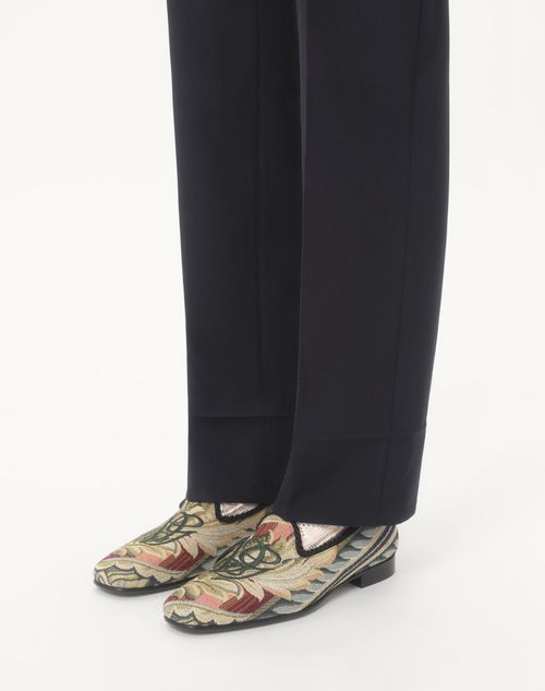 Valentino Garavani - Les Alcôvettes Loafer In Gobelin Fabric - Multicolour - Man - Shoes