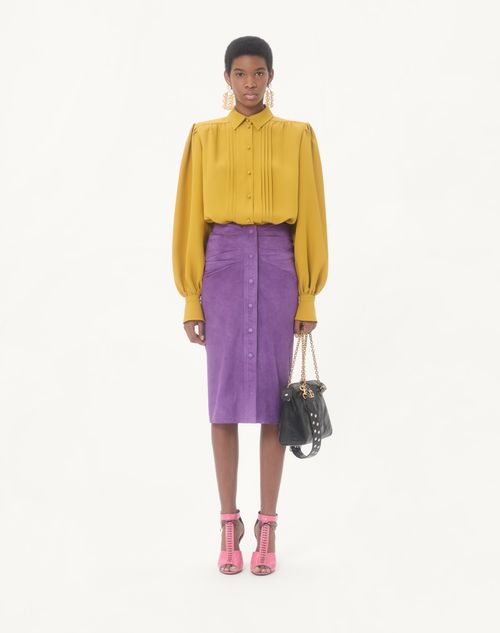 Valentino - Cady Couture Shirt - Yellow - Woman - Shirts & Tops