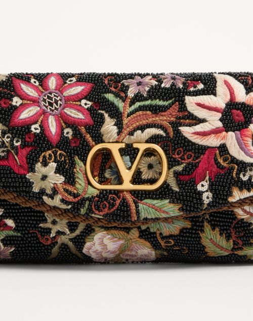 Valentino Garavani Vain Soft Embroidered Small Shoulder Bag Valentino Garavani Vain Soft Embroidered Small Shoulder Bag