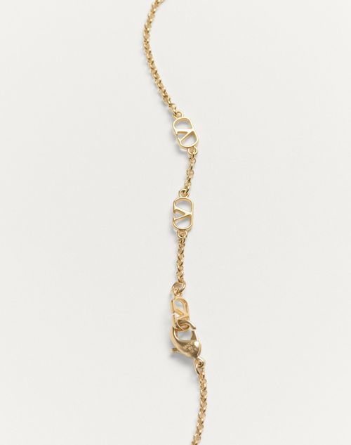 Valentino Garavani - Ovalette Metal Necklace - Gold - Woman - Jewellery