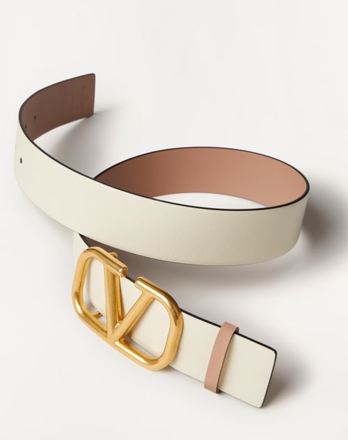 Reversible Vlogo Signature Belt In Glossy Calfskin 40 Mm for Reversible Vlogo Signature Belt In Glossy Calfskin 40 Mm for