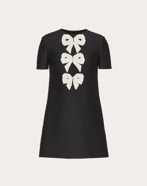 Valentino - Embroidered Crepe Couture Dress - Black - Woman - Woman Sale