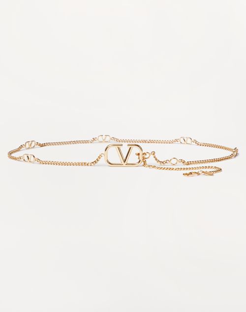 Valentino Garavani - Ceinture Chaîne Vlogo Signature - Or - Femme - Tenues De Fête