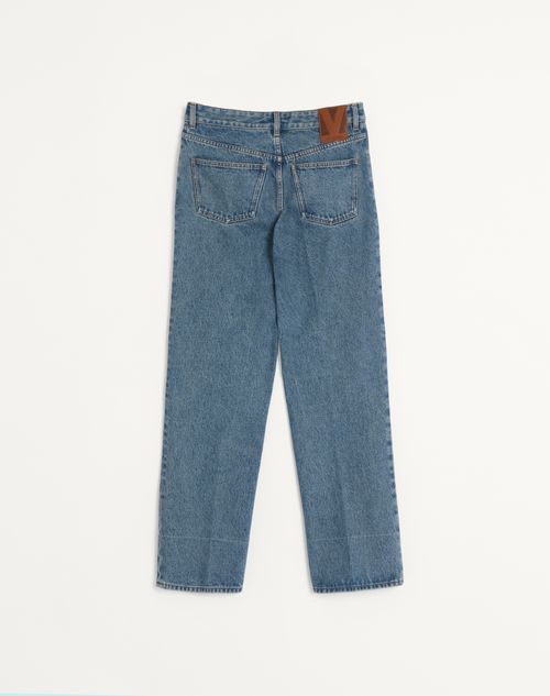 Valentino - Denim Pants - Blue - Man - Denim