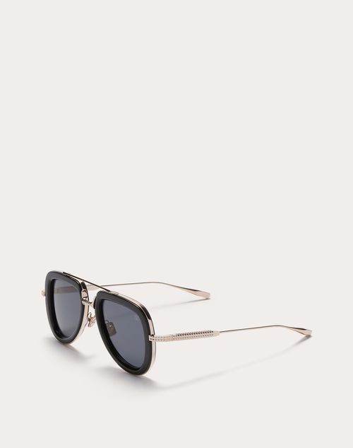Valentino - Pilotenbrille Mit Rahmen Aus Azetat V-lstory
 - Schwarz - Unisex - Sonnenbrillen