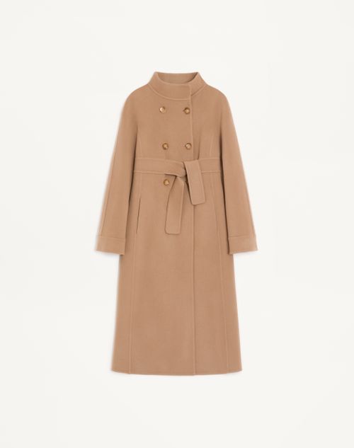 Valentino - Double Kashmir Coat - Camel - Woman - Coats And Outerwear