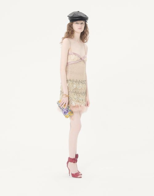 Valentino Garavani - Valentino Garavani Carry Secrets Minaudiere With Flowerism Rhinestone Motif - Multicolour/crystal - Woman - Clutches