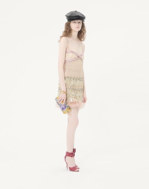 Valentino Garavani - Valentino Garavani Carry Secrets Minaudiere With Flowerism Rhinestone Motif - Multicolour/crystal - Woman - Shelf - W Bags - Evening Bags