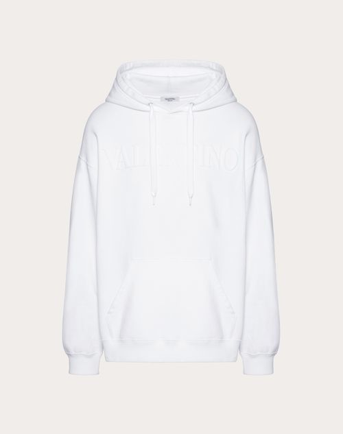 Valentino - Sweatshirt With Valentino Embossed - White - Man - Gifts For Him