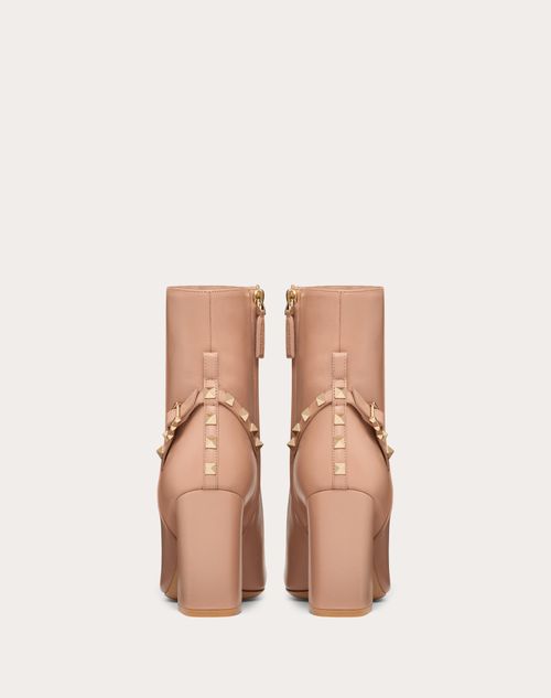 Valentino Garavani - Rockstud Nappa Ankle Boot 90mm - Rose Cannelle - Woman - Boots