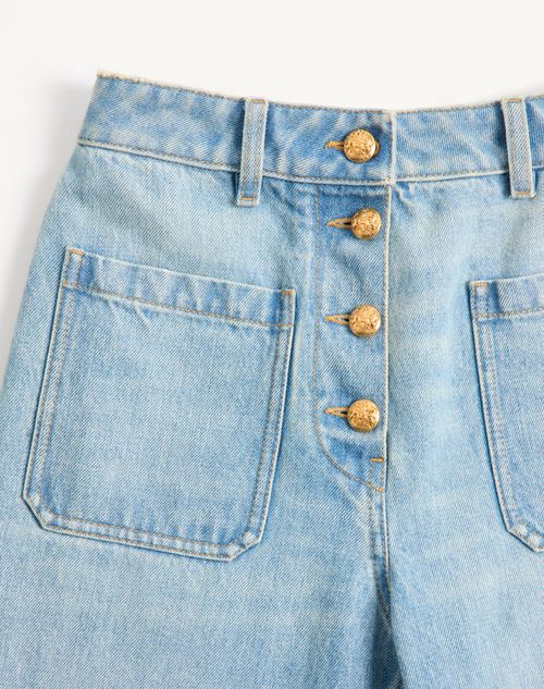 Valentino - Pantaloni In Denim - Denim - Donna - Denim