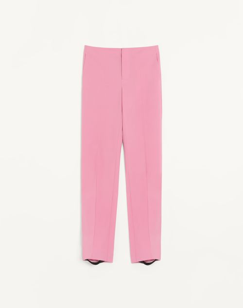 Valentino - Valentino Wool Trousers With Detachable Stirrups - Pink - Man - Trousers And Shorts