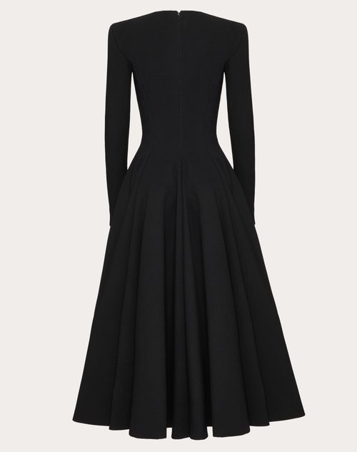 Valentino - Luxury Crepe Midi Dress - Black - Woman - Woman Ready To Wear Sale