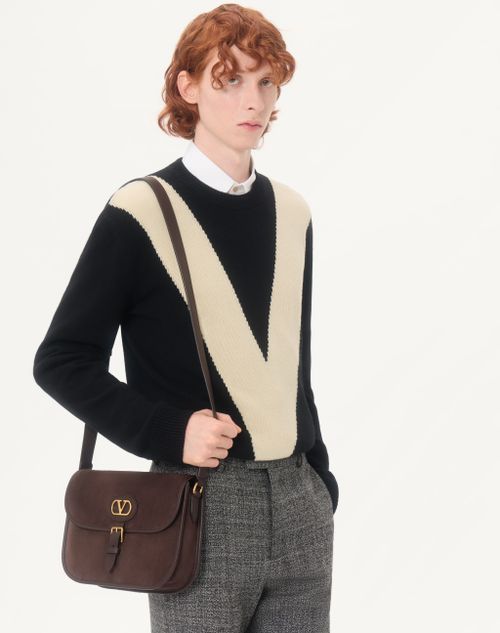 Valentino - Valentino Oxford-baumwollhemd Mit Vgold - Weiß - Mann - Hemden