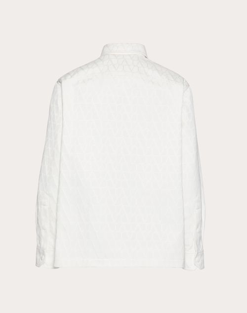 Valentino - Toile Iconographe Pattern Cotton Canvas Overshirt - Ivory - Man - Shirts