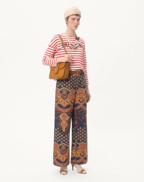 Valentino - Denim Trousers - Multicolour - Woman - Denim