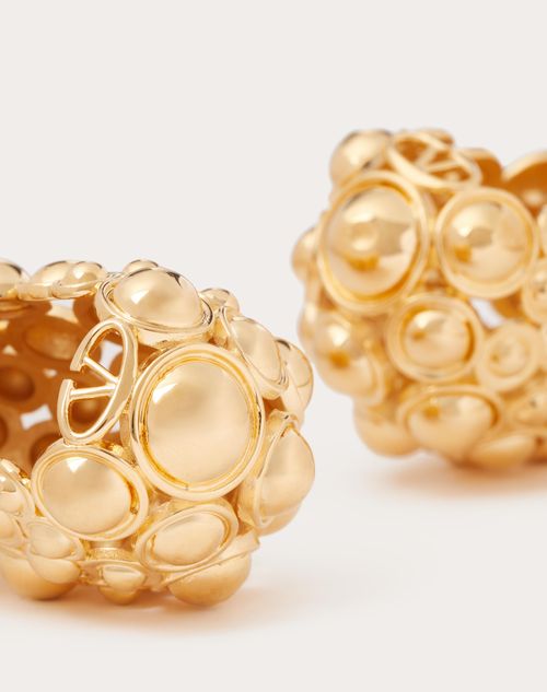 Valentino Garavani - Metal Pineapple Earrings - Gold - Woman - Jewellery