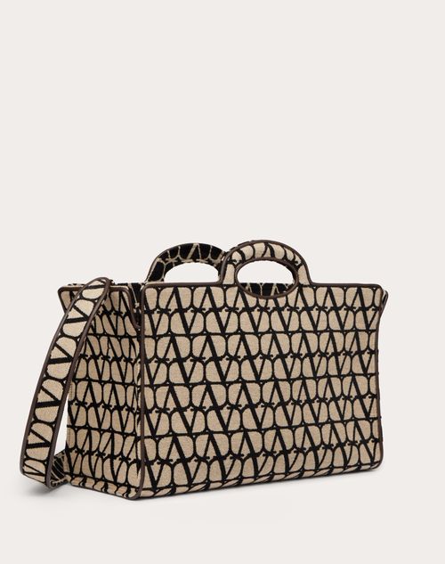 Valentino Garavani - La Troisieme Toile Iconographe Shopping Bag - Beige/black - Woman - All About Logo