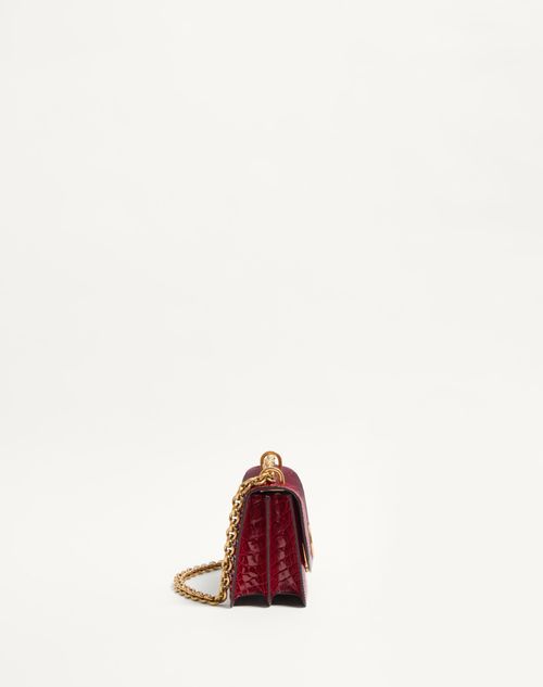 Valentino Garavani Vain Small Shoulder Bag In Crocodile Valentino Garavani Vain Small Shoulder Bag In Crocodile