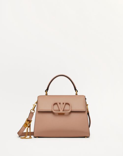 Valentino Garavani - Borsa A Mano Piccola Vsling In Vitello Granato - Rose Cannelle - Donna - Valentino Garavani Vsling