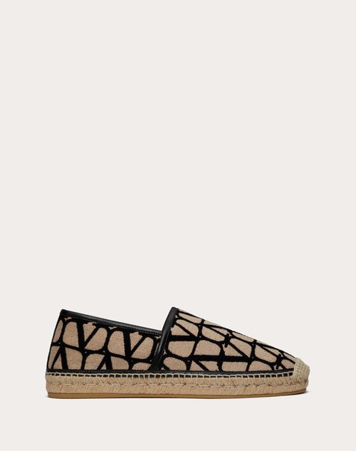 Toile Iconographe Espadrilles In Toile Iconographe Fabric for Man in Natural black Valentino TH