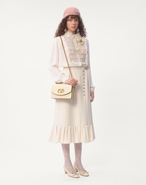 Valentino - Crepe Couture Skirt - Ivory - Woman - Skirts