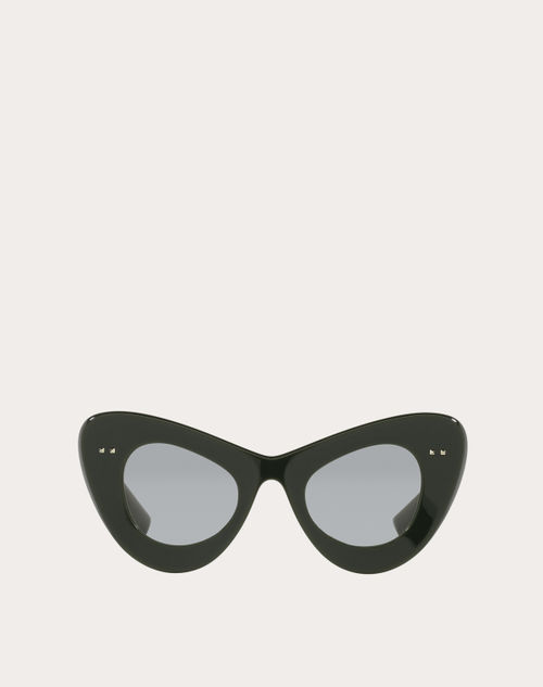 Valentino - Vlogo Signature Acetate Cat-eye Frames - Grey - Woman - Woman Bags & Accessories Sale