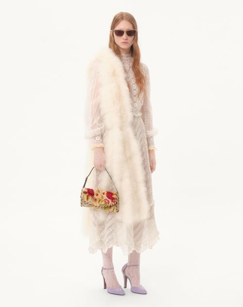 Valentino Garavani - Valentino Garavani Vain Soft Embroidered Small Shoulder Bag - Multicolour - Woman - Valentino Garavani Vain
